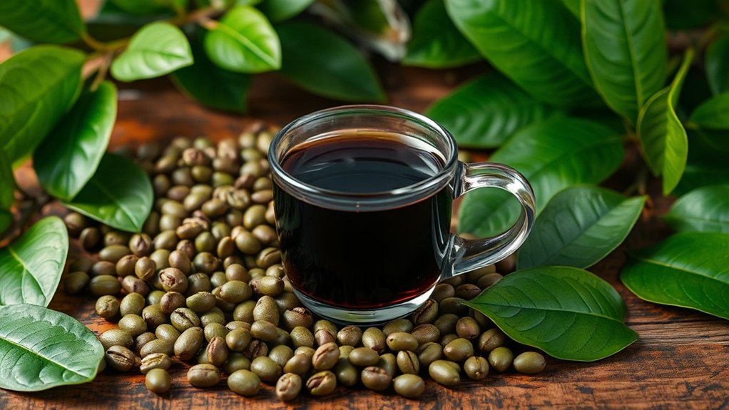 caffeine and chlorogenic acid